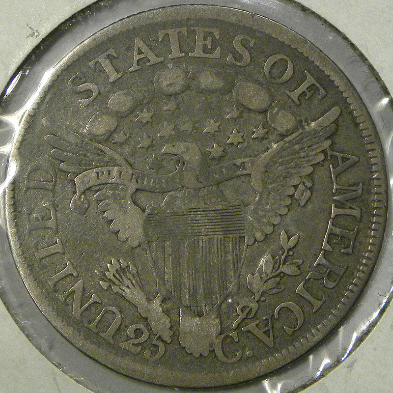 1806 Over 5 Quarter Dollar (reverse)