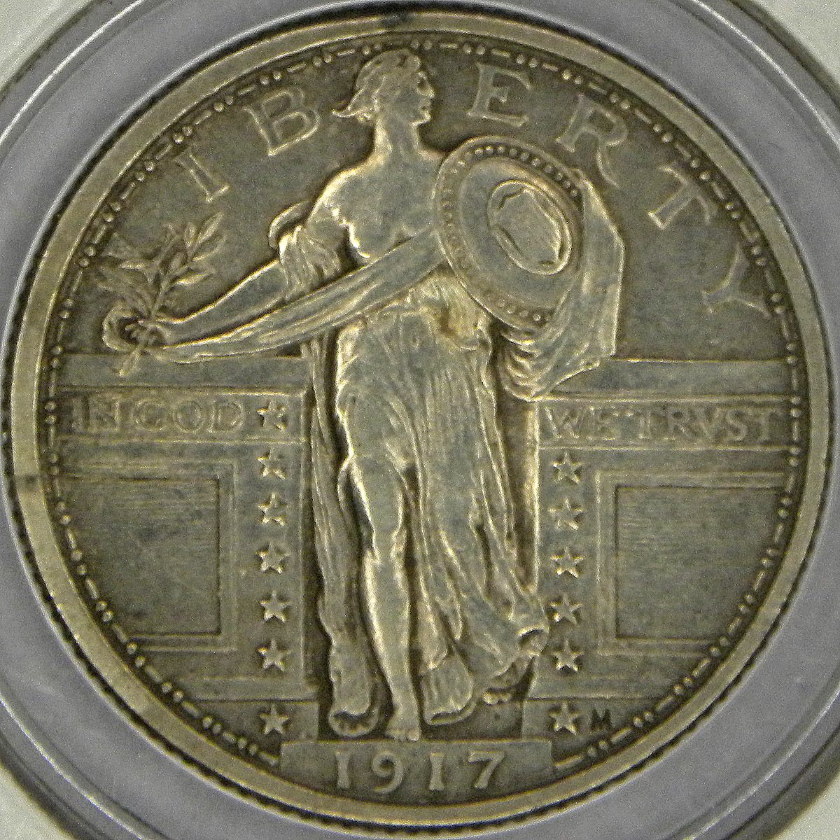 1917 Liberty Standing Quarter (obverse)
