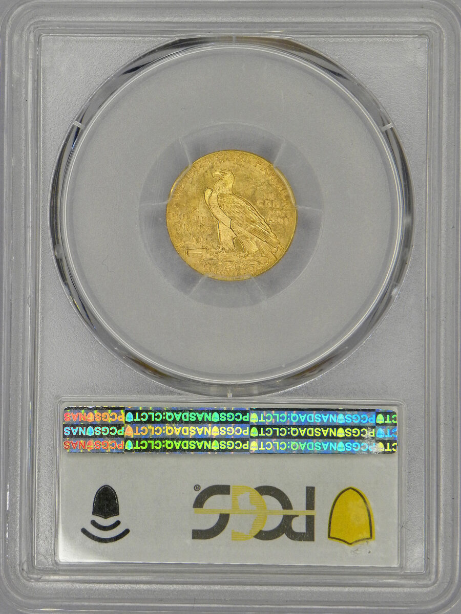 1927 Quarter Eagle (reverse slab)