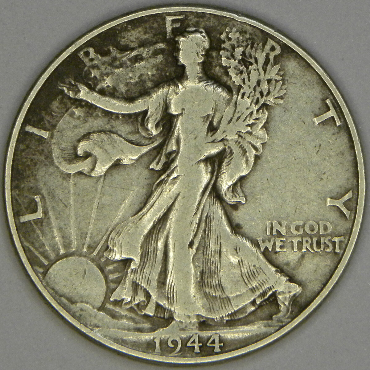 1944 Liberty Walking Half Dollar (obverse)