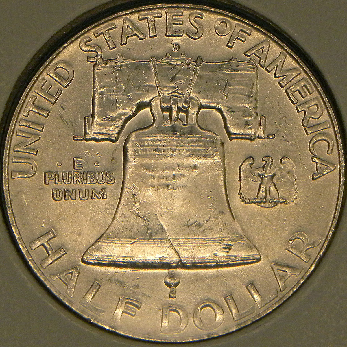 1954-D Franklin Half Dollar (reverse)