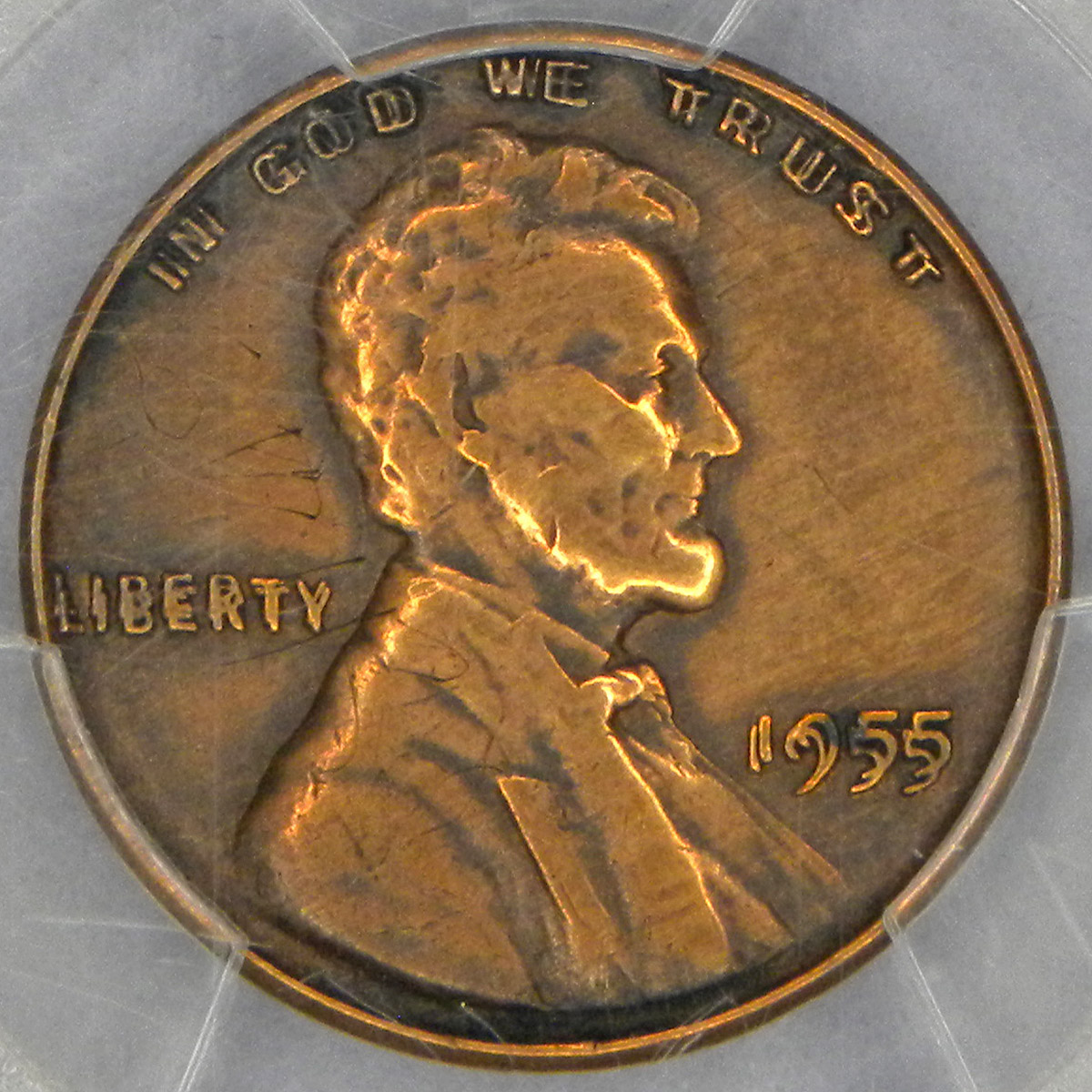 1955 Double Die Lincoln Cent (obverse)