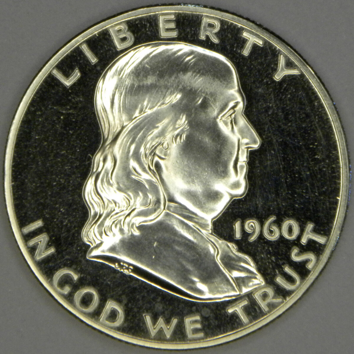 1960 Franklin Half Dollar (obverse - proof)