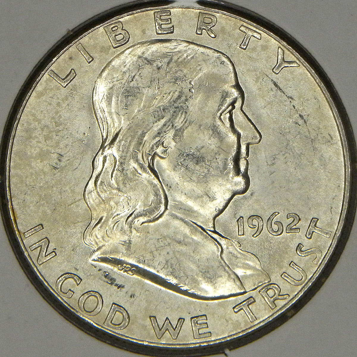 1962-D Franklin Half Dollar (obverse)