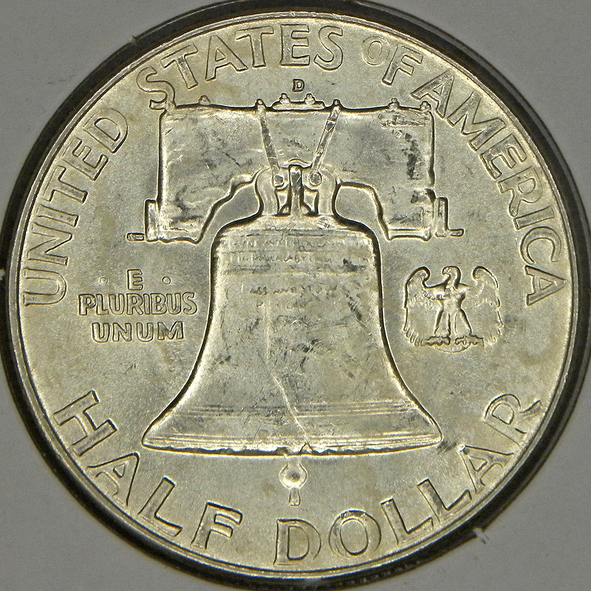 1962-D Franklin Half Dollar (reverse)