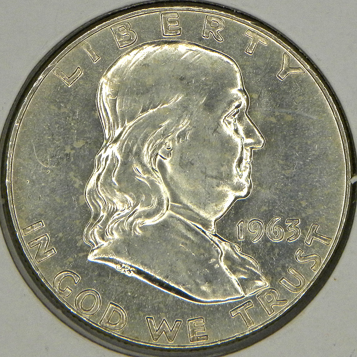 1963-D Franklin Half Dollar (obverse)