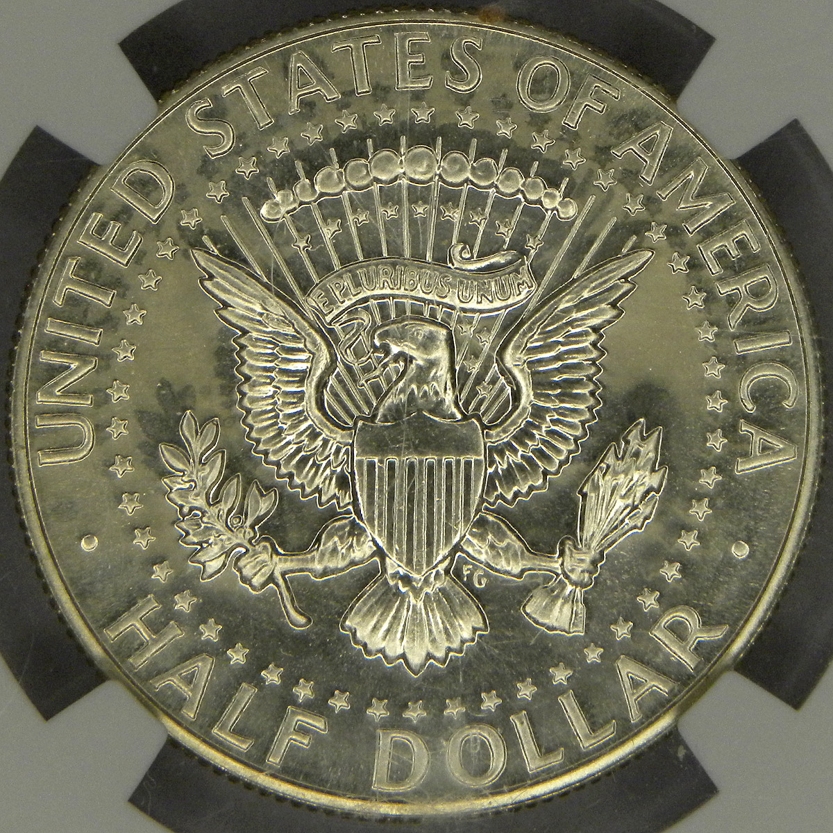 1967 SMS QDO Kennedy Half Dollar (reverse)
