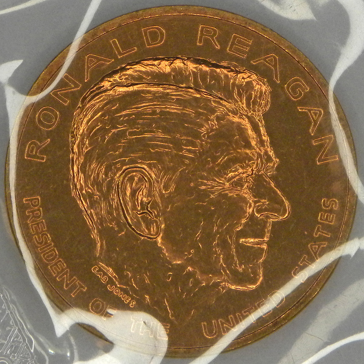 1981 Ronald Reagan medal (obverse)
