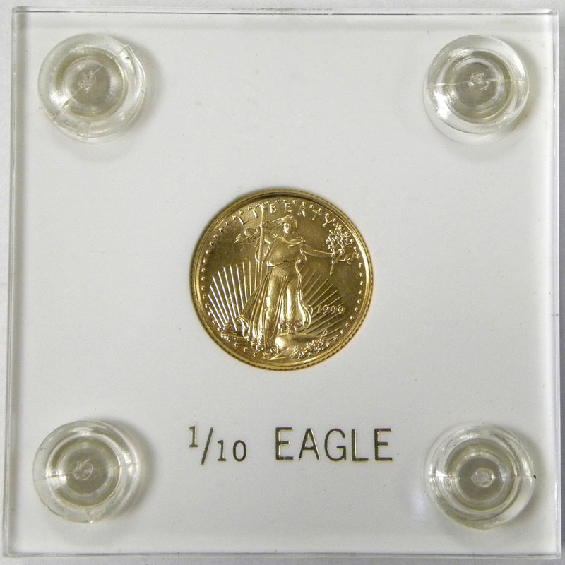 1999 1/10-ounce Gold Eagle (obverse)