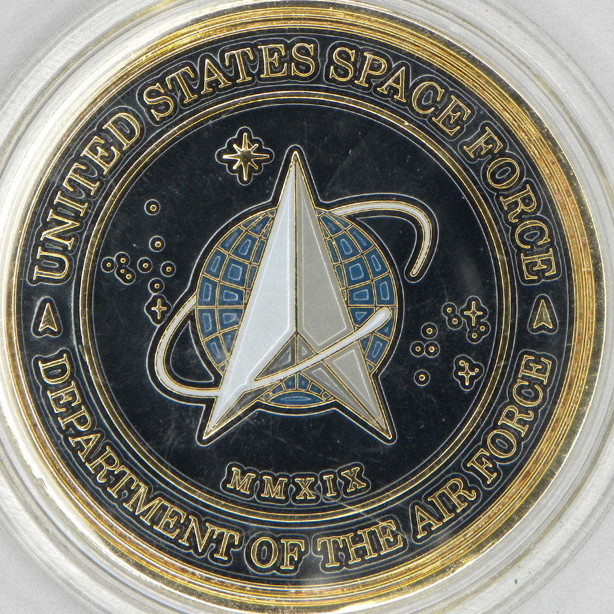 2019 US Space Force challenge coin (obverse)