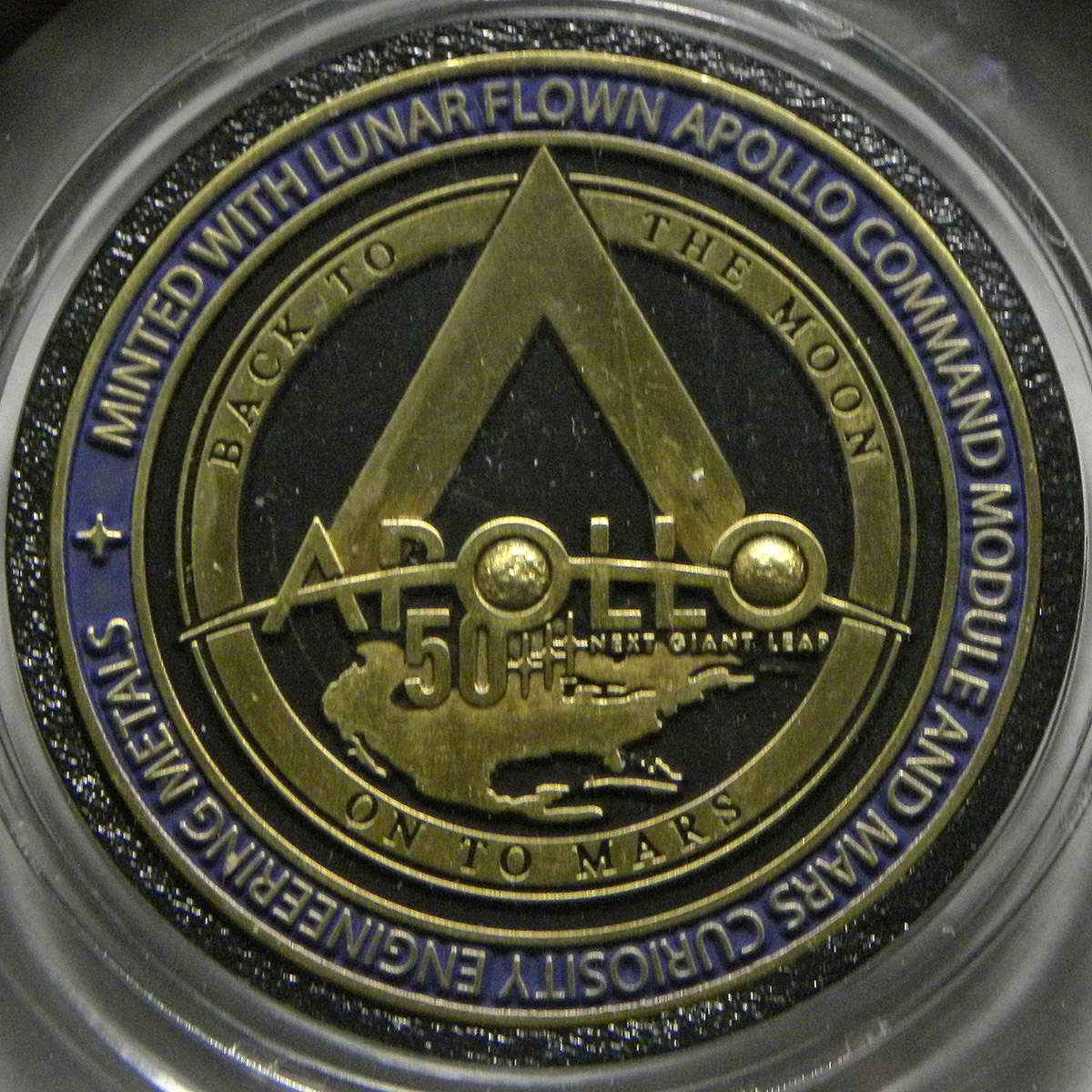 Project Apollo 50th anniversary medal: common reverse
