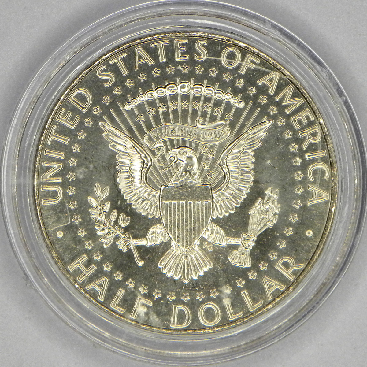Artemis colorized half dollar (reverse)