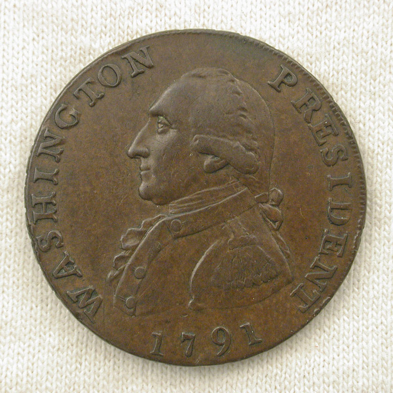 1791 George Washington Large Eagle Cent (obverse)