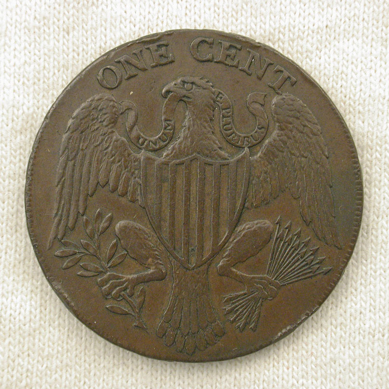 1791 George Washington Large Eagle Cent (reverse)