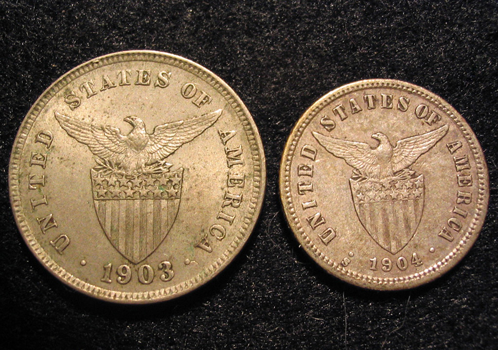 Philippines 5 & 10 centavos (reverse)