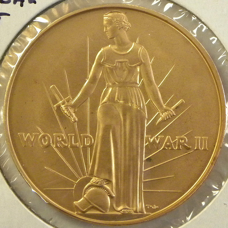 World War II Victory Medal (obverse)