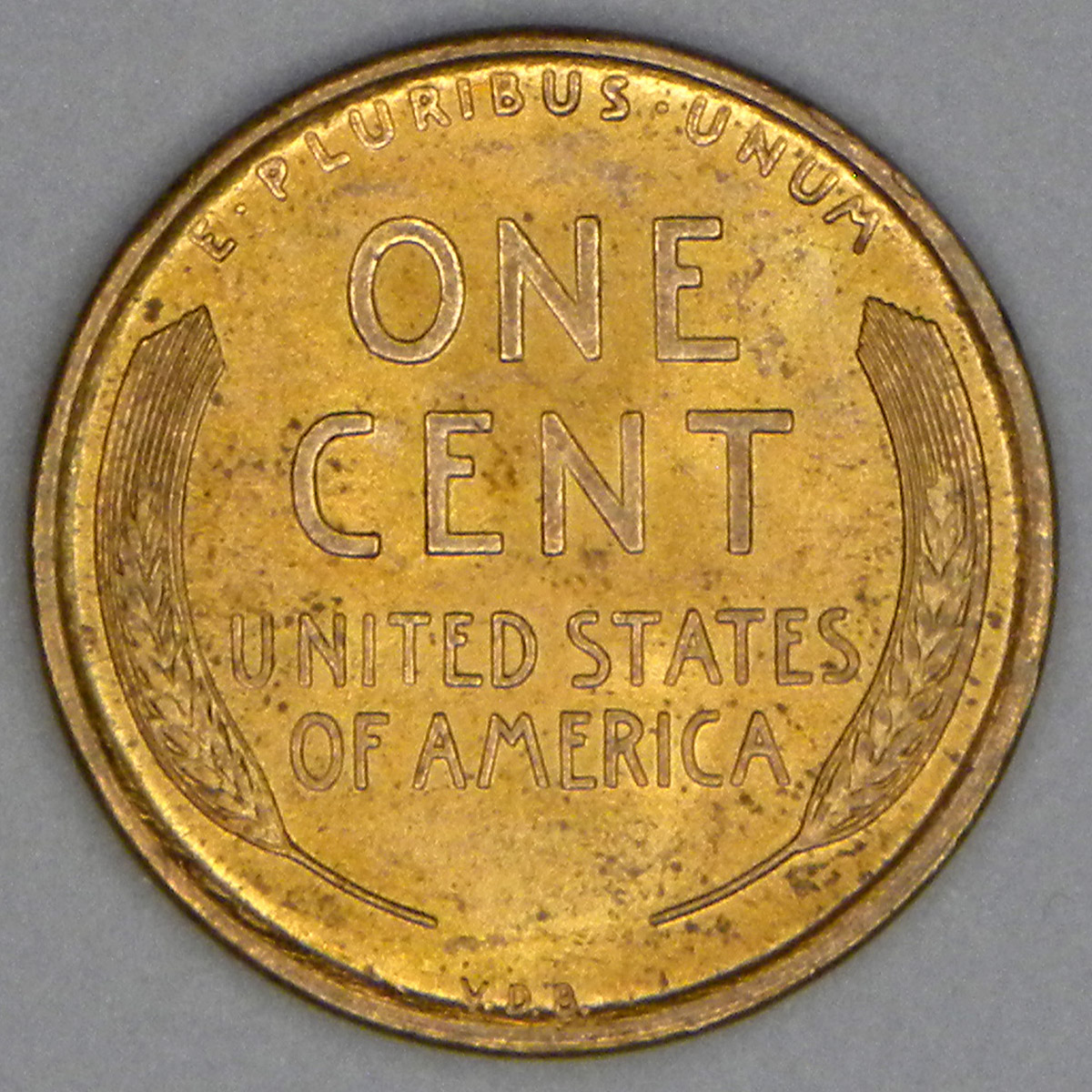 1909-VDB Lincoln Cent (reverse)