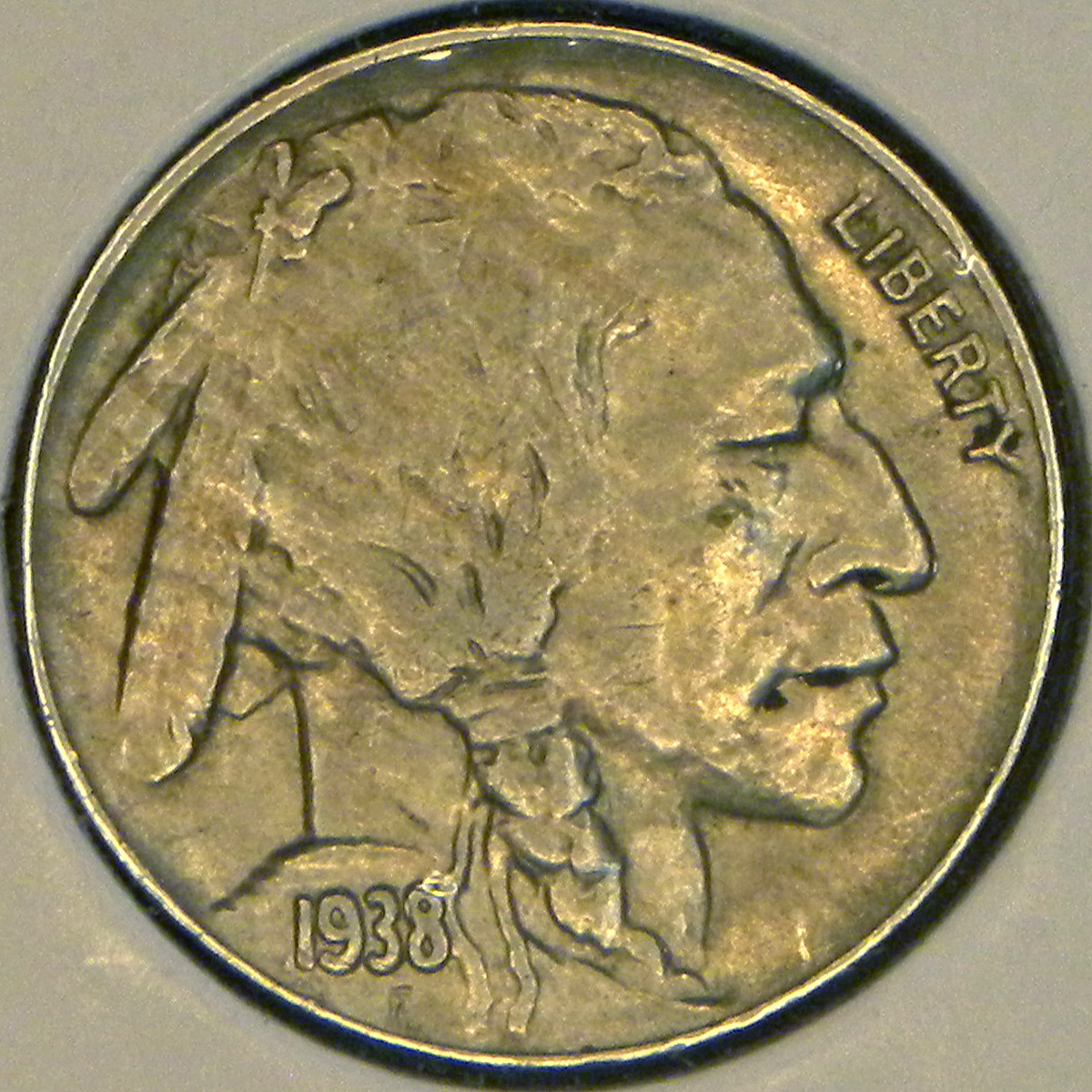 1938-D Buffalo Nickel (obverse)