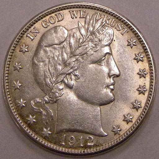 1912-D Barber Half Dollar (obverse)