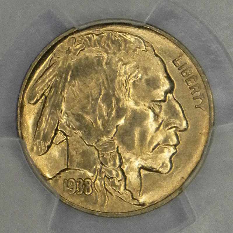 1938-D Buffalo Nickel PCGS MS67 (obverse)