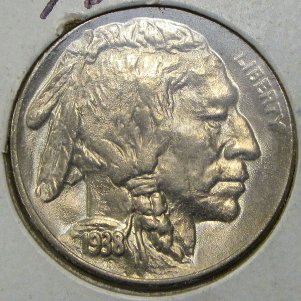 1938-D Buffalo Nickel (obverse)