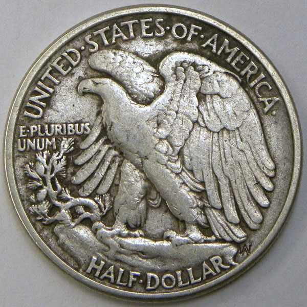 1944 Liberty Walking Half (reverse)