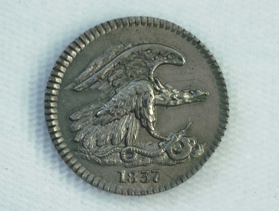 1837 Feuchtwanger's composition cent (obverse)