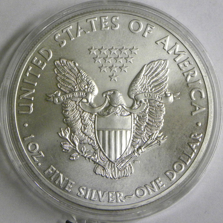 2012 U.S. Silver Eagle (reverse).