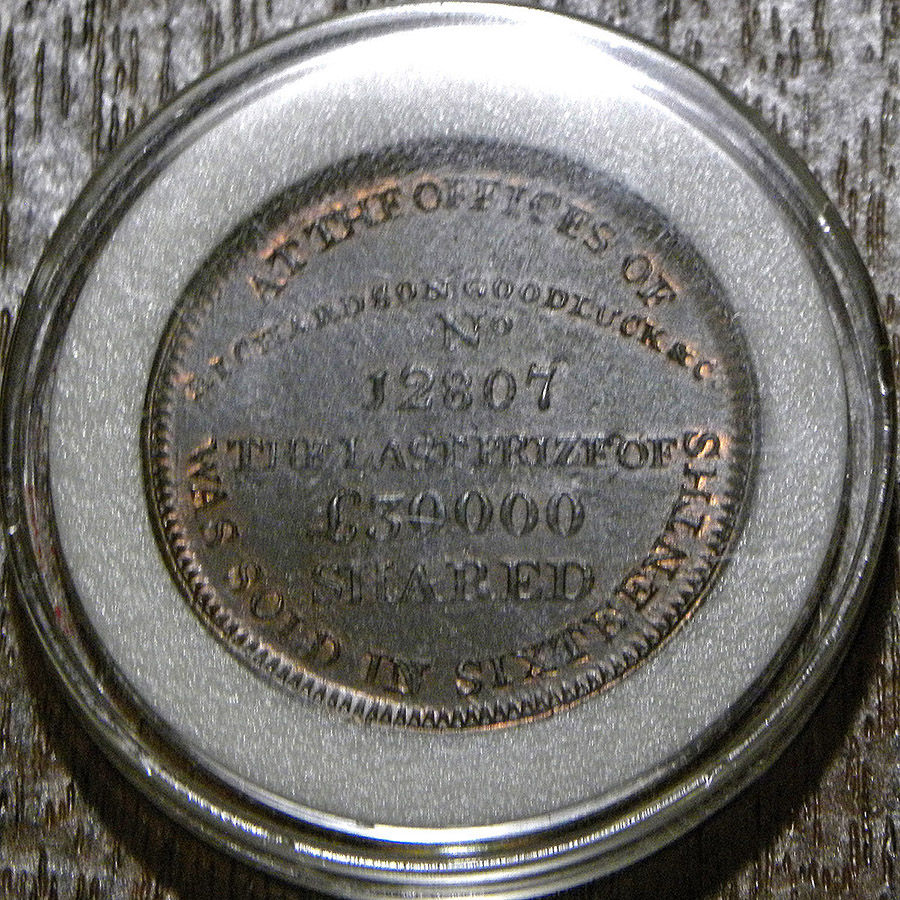 A 1795 British Conder token (reverse)