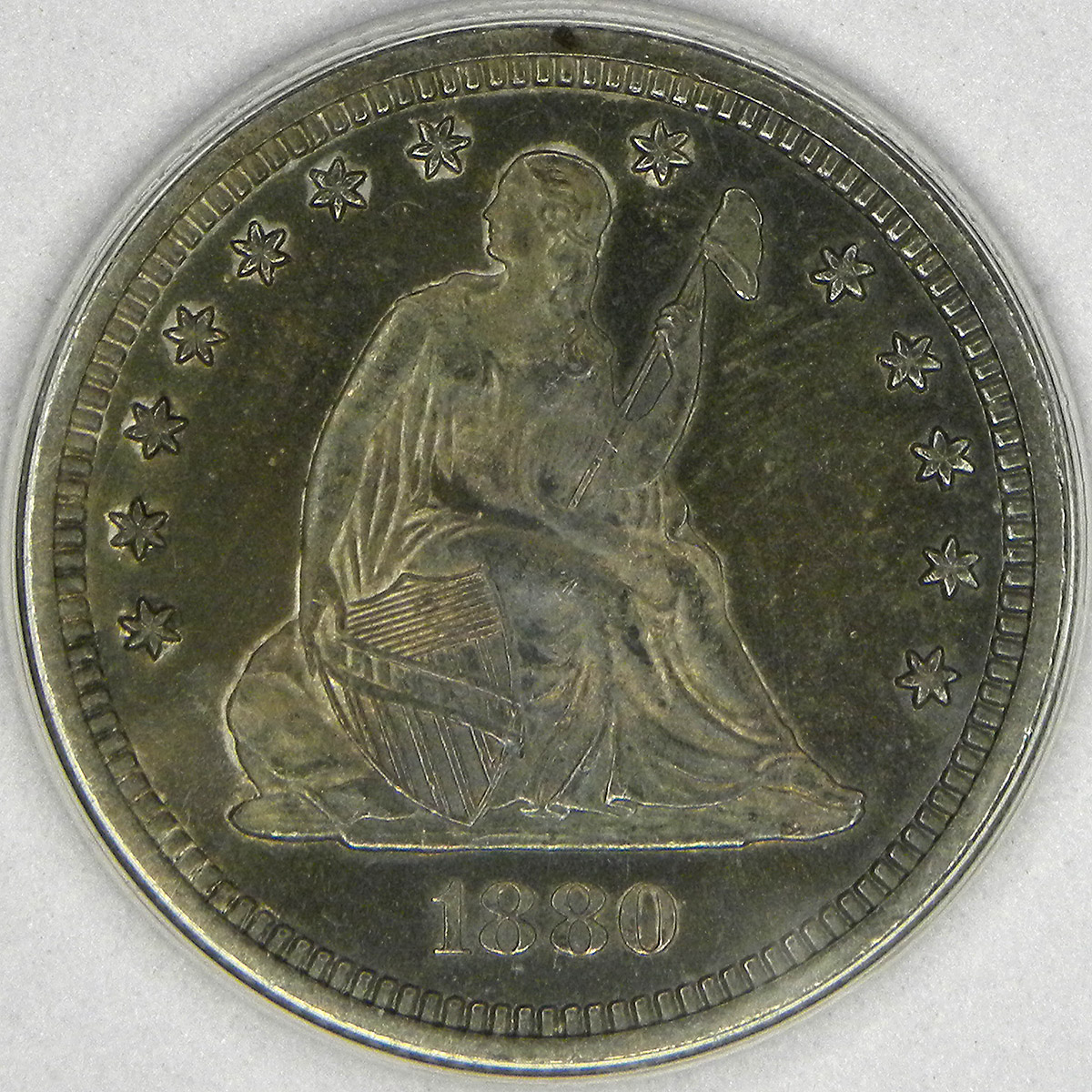 1880 Quarter (obverse)