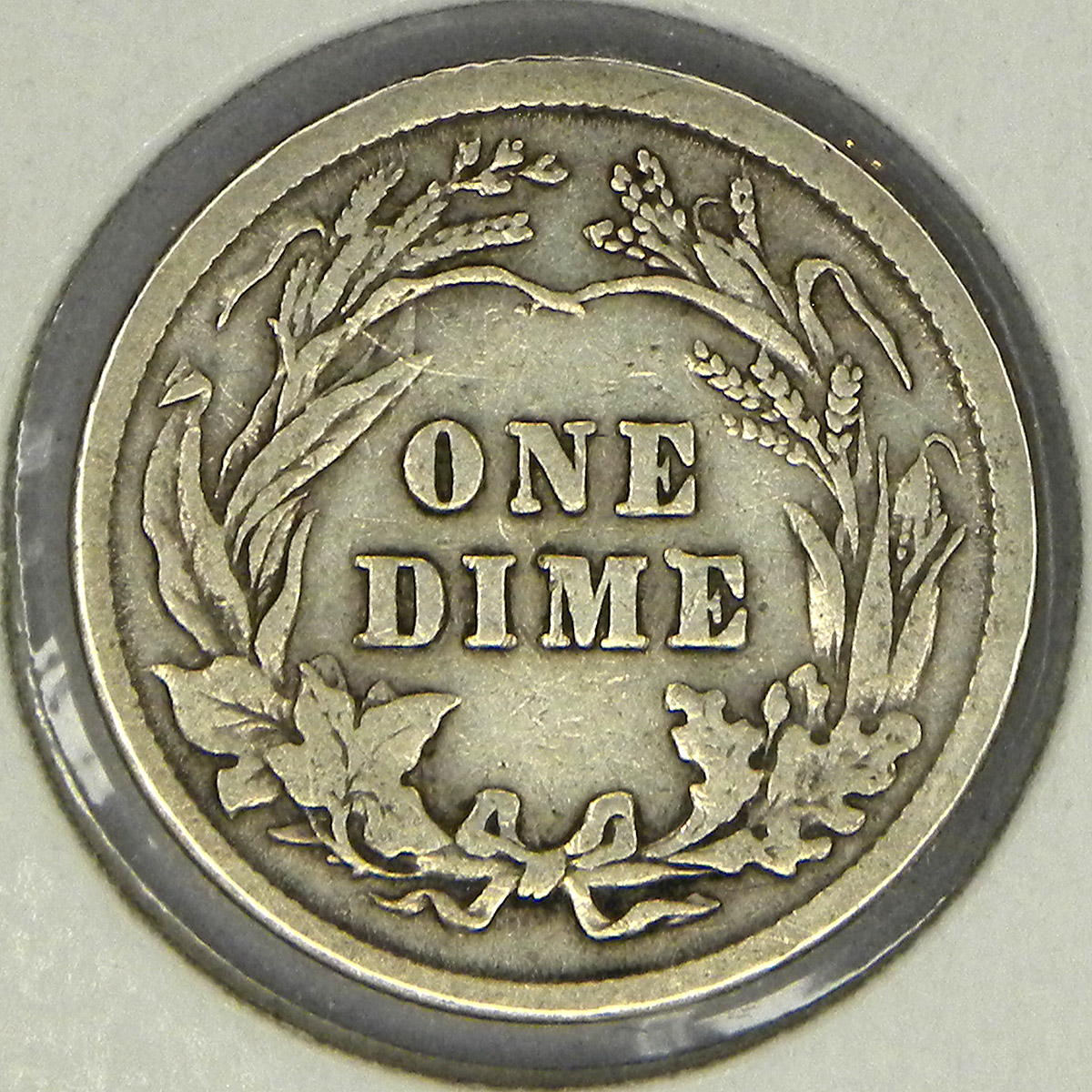 1916 Barber Dime (reverse)