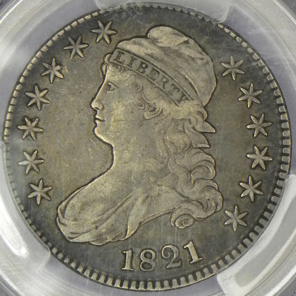 1821 Half Dollar PCGS VF30 CAC (obverse)
