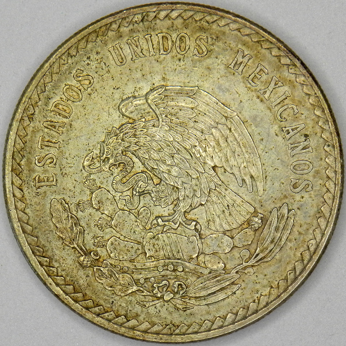 1948 Mexico 5 pesos (reverse)