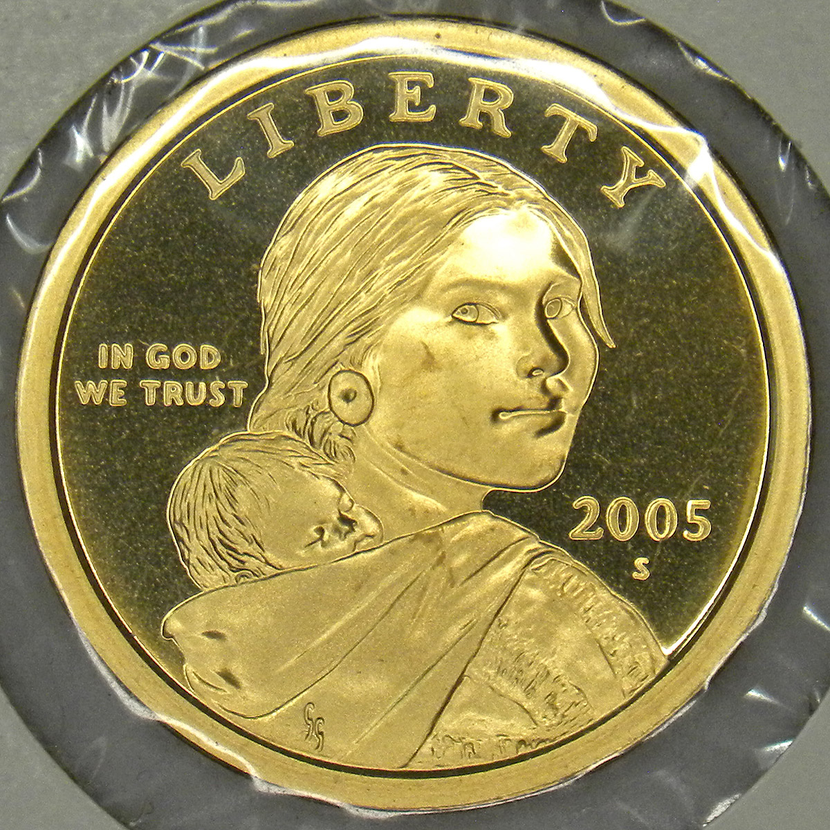 2005-S proof Sacagawea dollar (obverse)