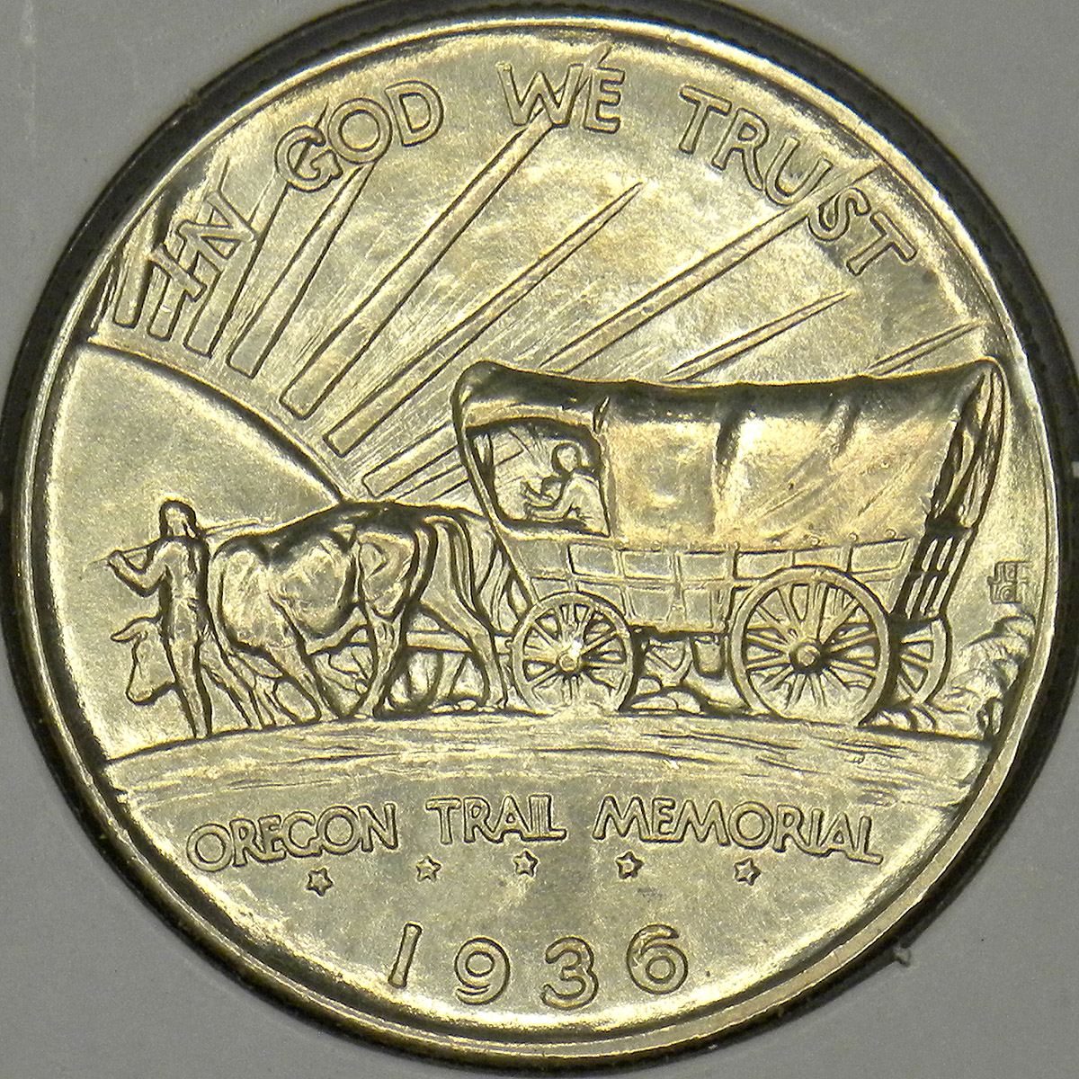 1936 Oregon Trail Half Dollar (obverse)